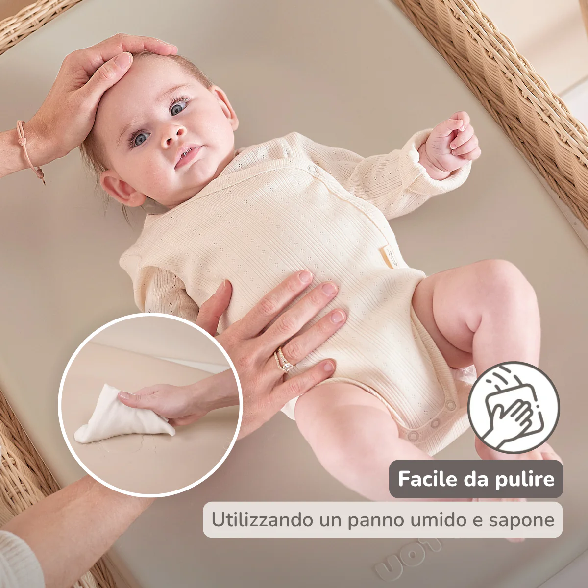 Softy Changing Mat - Changing Pad 50x70 cm - Clay Changing Cushion - Image 13
