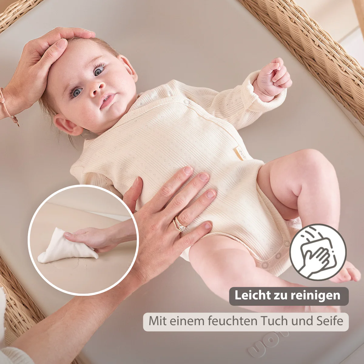 Softy Changing Mat - Changing Pad 50x70 cm - Clay Changing Cushion - Image 20