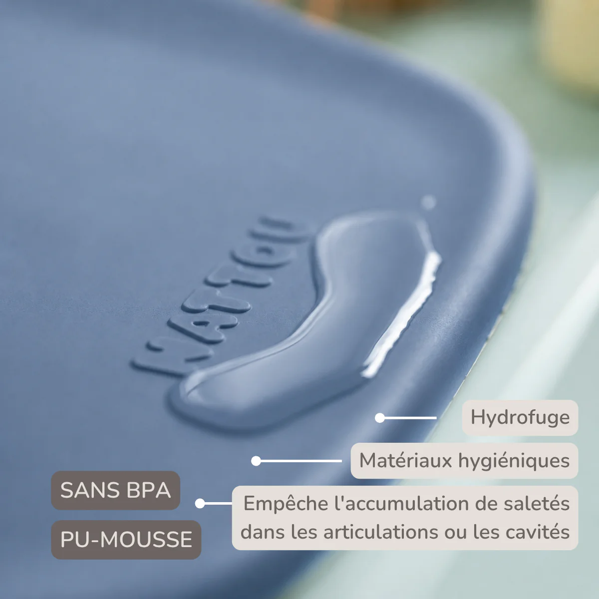 Softy Changing Mat - Changing Pad 50x70 cm - Night Blue Changing Cushion - Image 16
