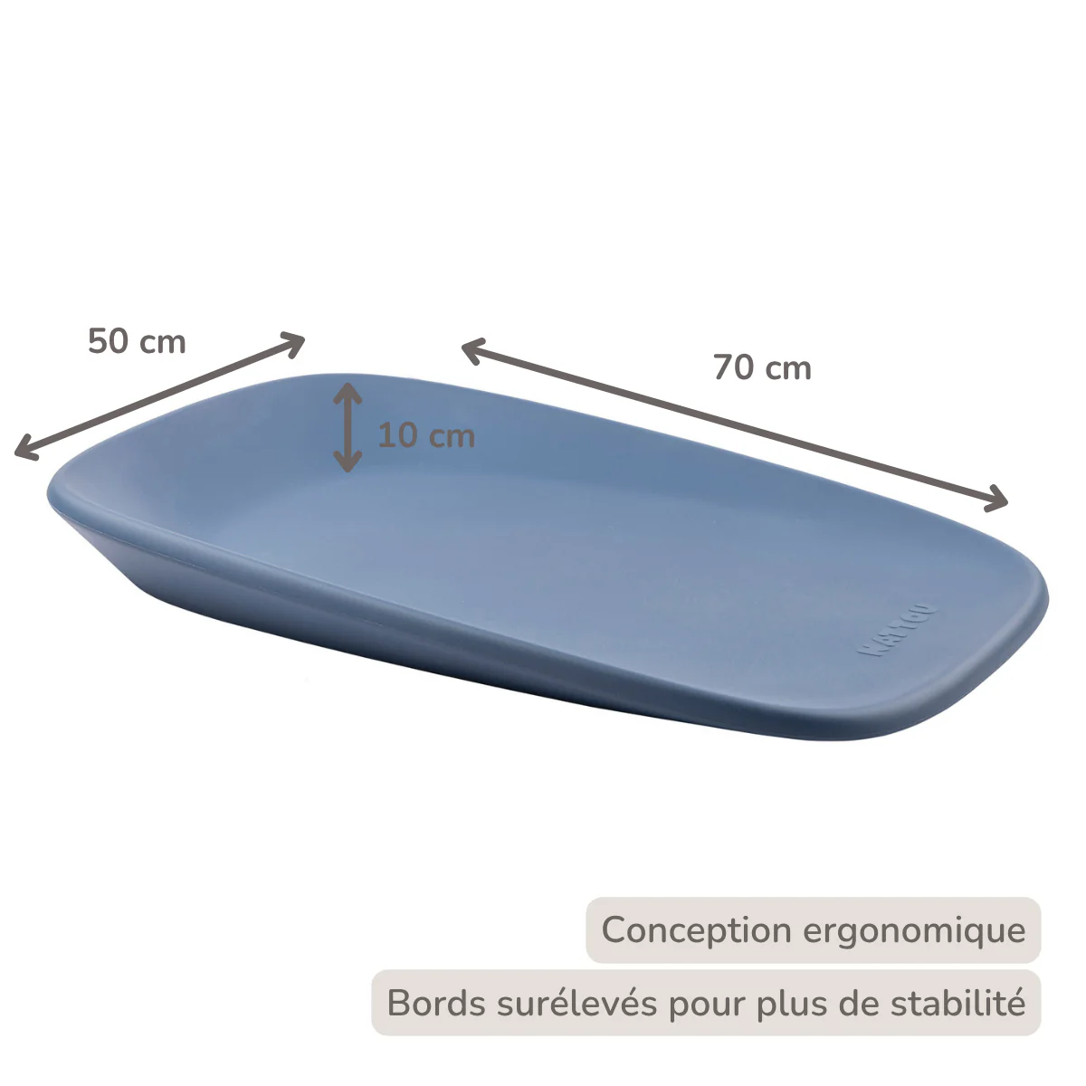 Softy Changing Mat - Changing Pad 50x70 cm - Night Blue Changing Cushion - Image 17
