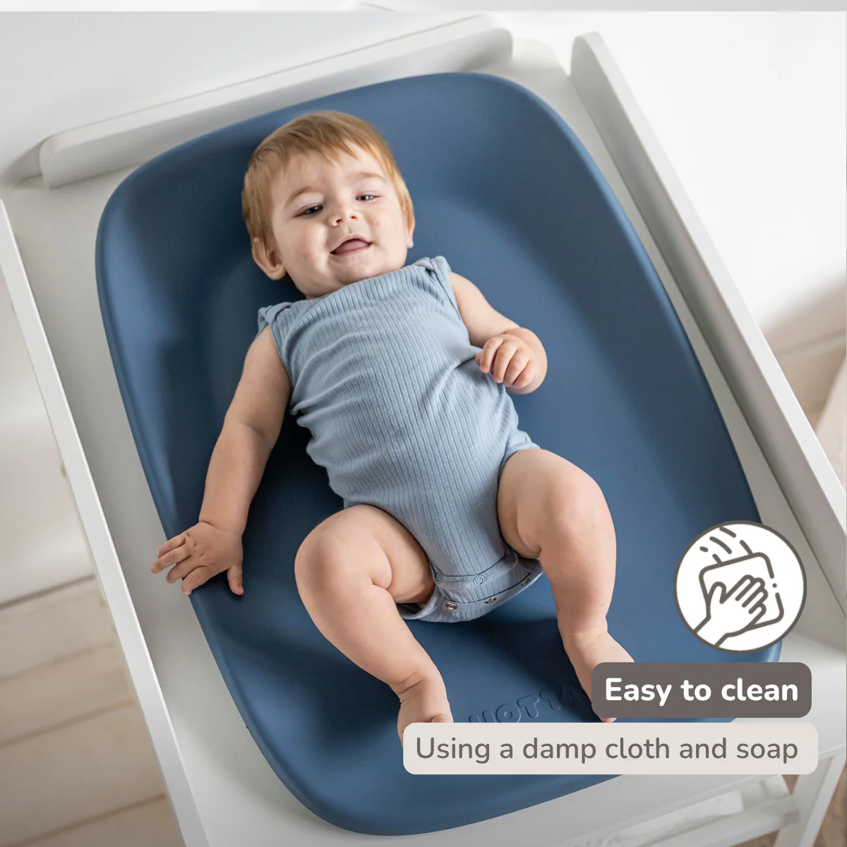 Softy Changing Mat - Changing Pad 50x70 cm - Night Blue Changing Cushion - Image 9