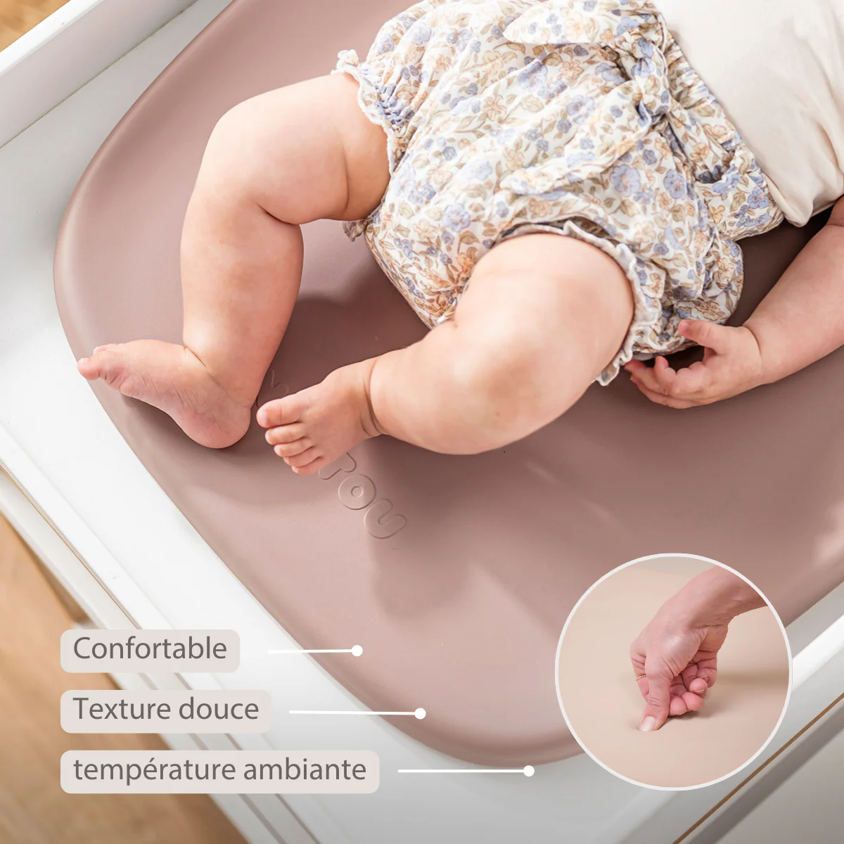 Softy Changing Mat - Changing Pad 50x70 cm - Changing Cushion Old Pink - Image 26