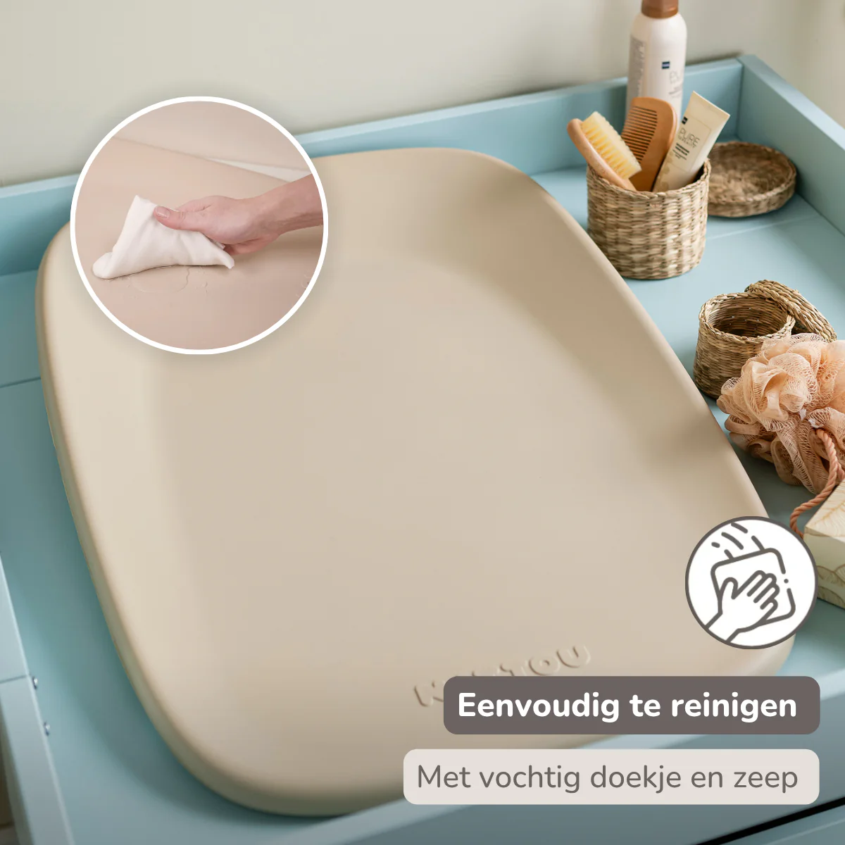 Softy Changing Mat - Changing Pad 50x70 cm - Changing Cushion Beige - Image 33