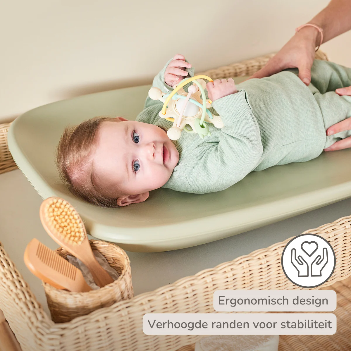 Softy Changing Mat - Changing Pad 50x70 cm - Green Changing Cushion - Image 35