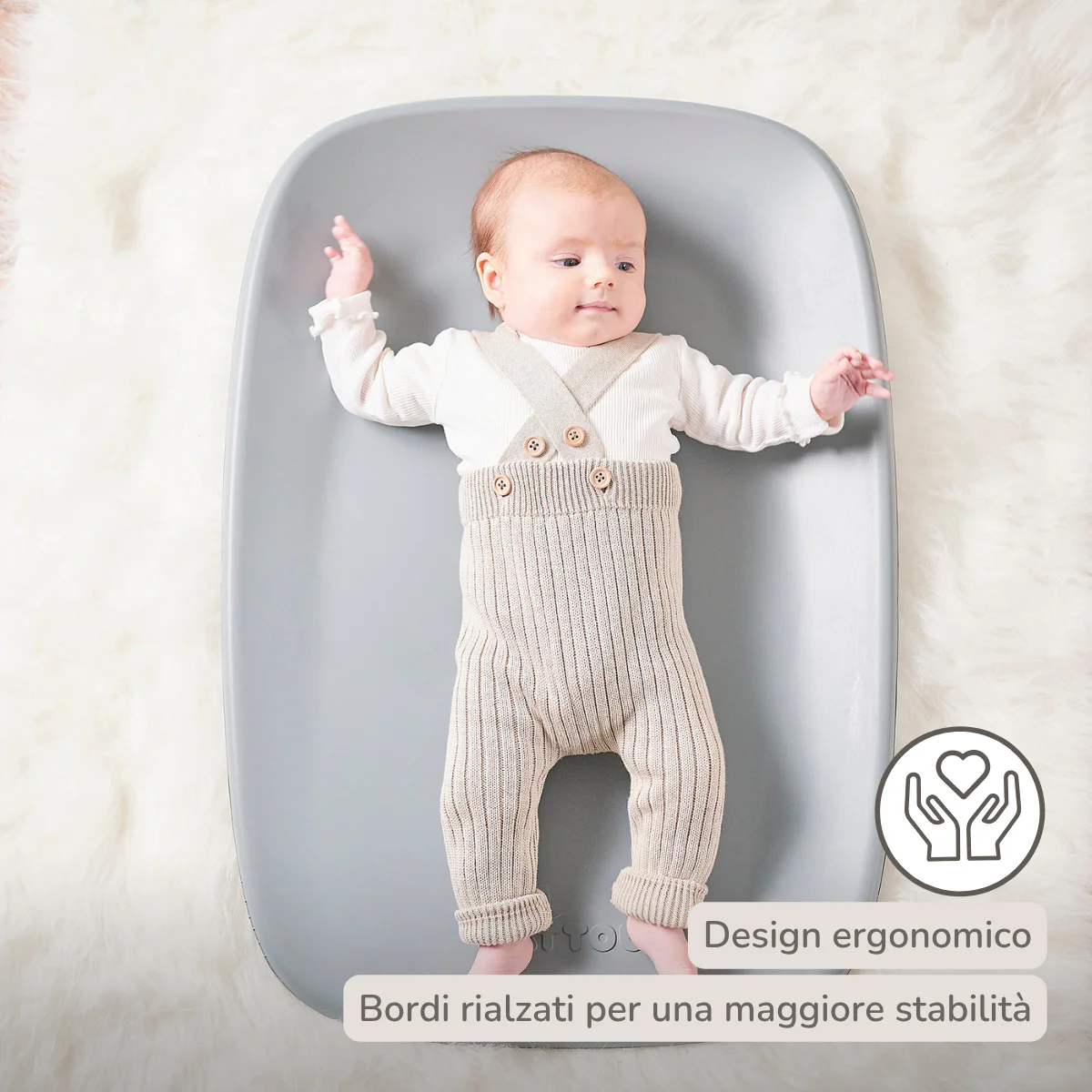 Softy Changing Mat - Changing Pad 50x70 cm - Grey Changing Cushion - Image 14