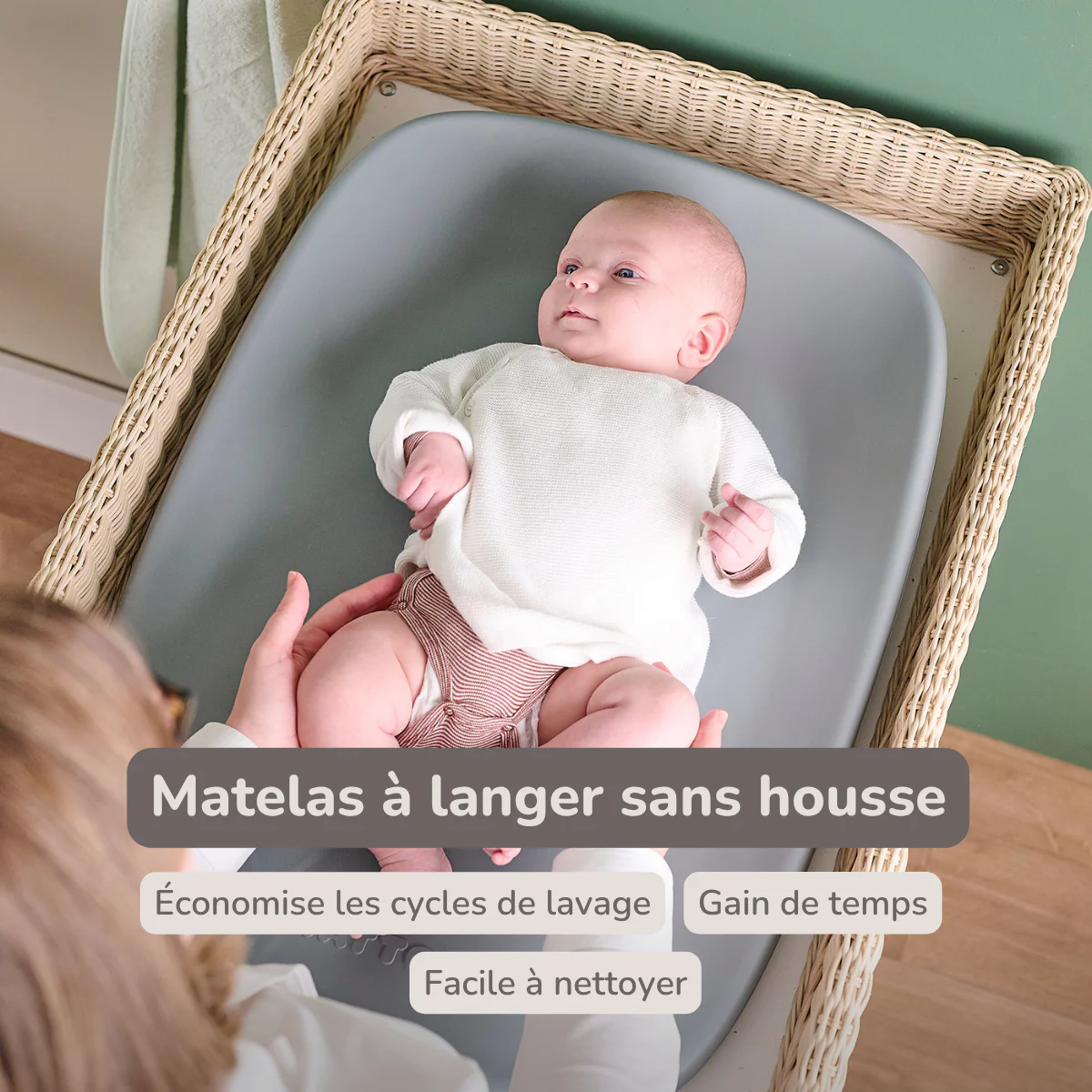 Softy Changing Mat - Changing Pad 50x70 cm - Grey Changing Cushion - Image 23