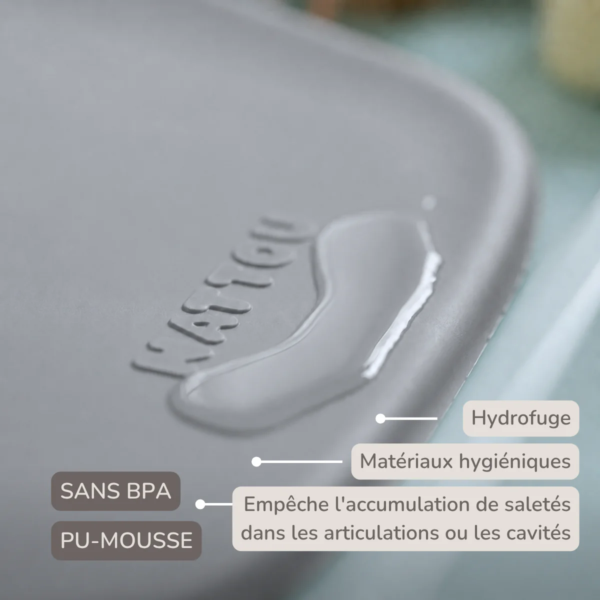 Softy Changing Mat - Changing Pad 50x70 cm - Grey Changing Cushion - Image 26