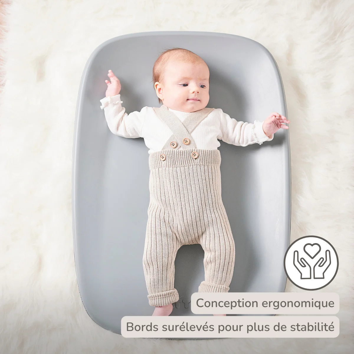 Softy Changing Mat - Changing Pad 50x70 cm - Grey Changing Cushion - Image 28