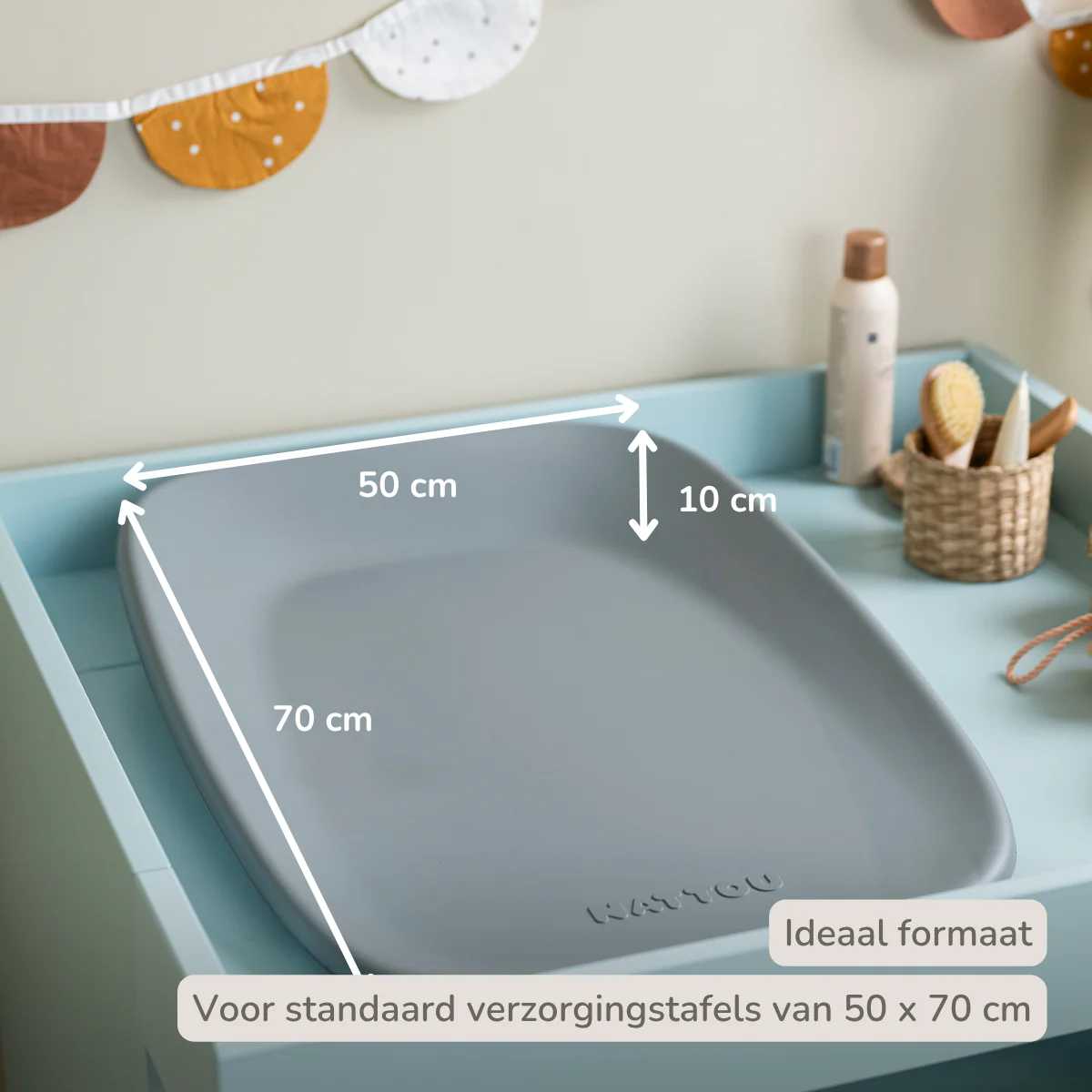 Softy Changing Mat - Changing Pad 50x70 cm - Grey Changing Cushion - Image 32
