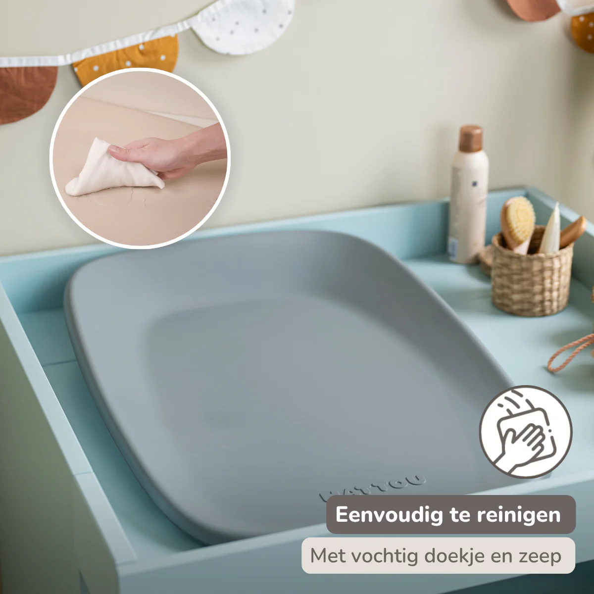 Softy Changing Mat - Changing Pad 50x70 cm - Grey Changing Cushion - Image 34