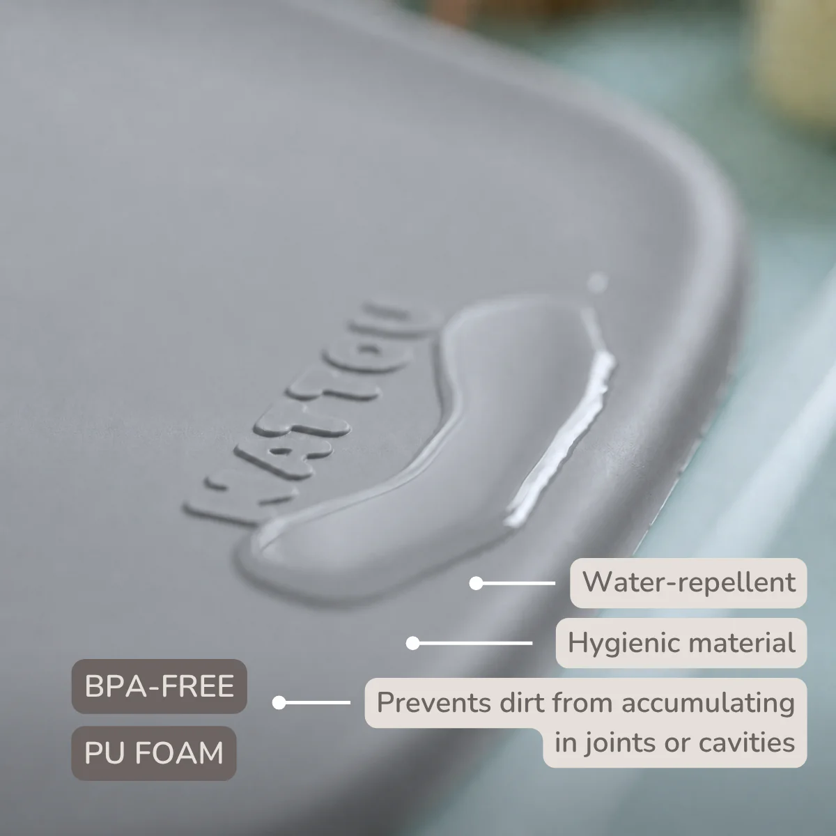 Softy Changing Mat - Changing Pad 50x70 cm - Grey Changing Cushion - Image 5