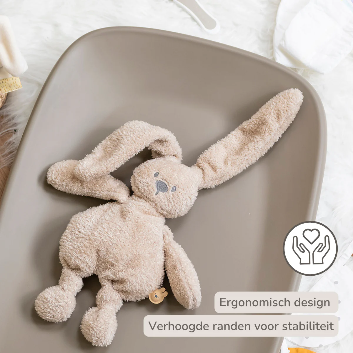 Softy Changing Mat - Changing Pad 50x70 cm - Taupe Changing Cushion - Image 14