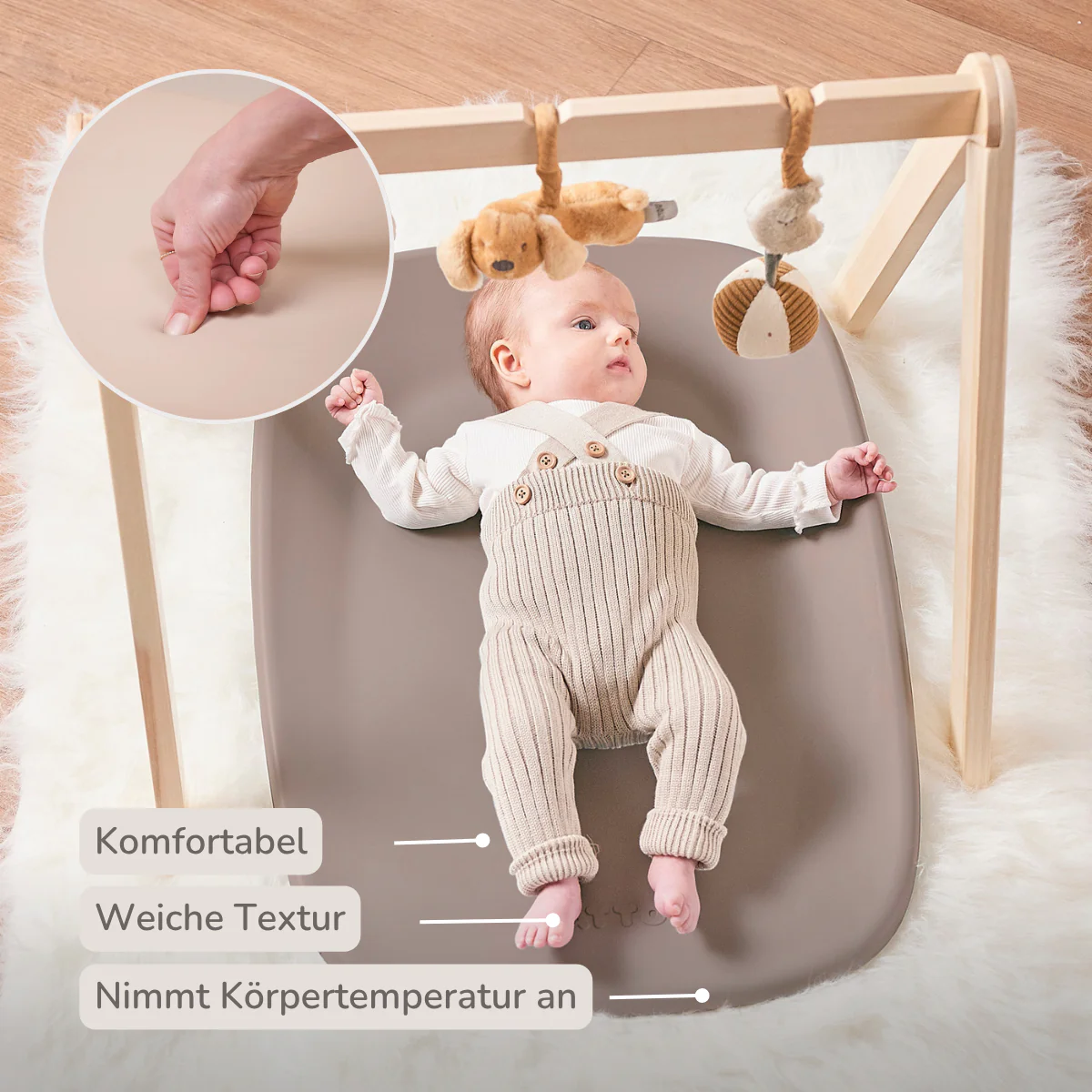 Softy Changing Mat - Changing Pad 50x70 cm - Taupe Changing Cushion - Image 31