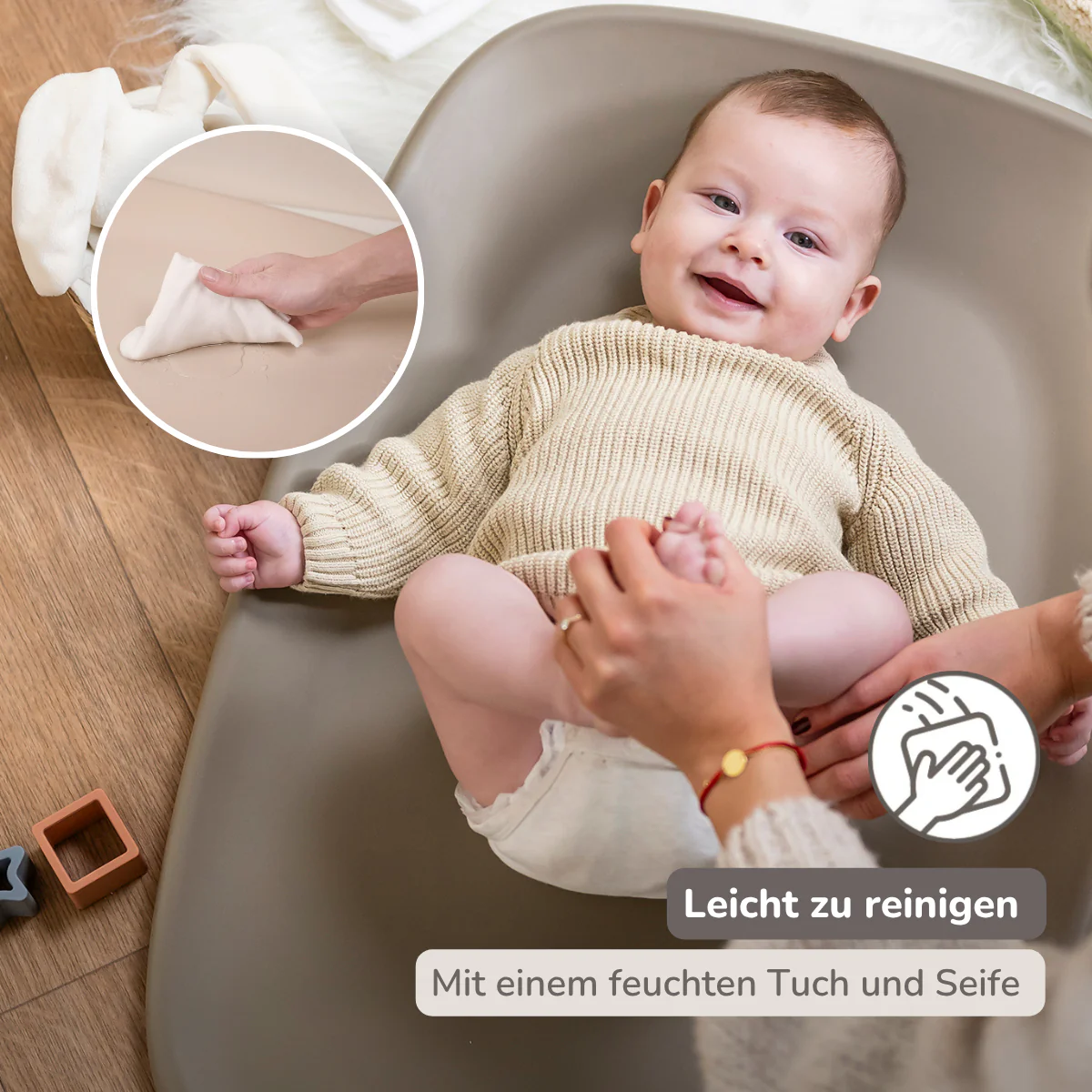 Softy Changing Mat - Changing Pad 50x70 cm - Taupe Changing Cushion - Image 34