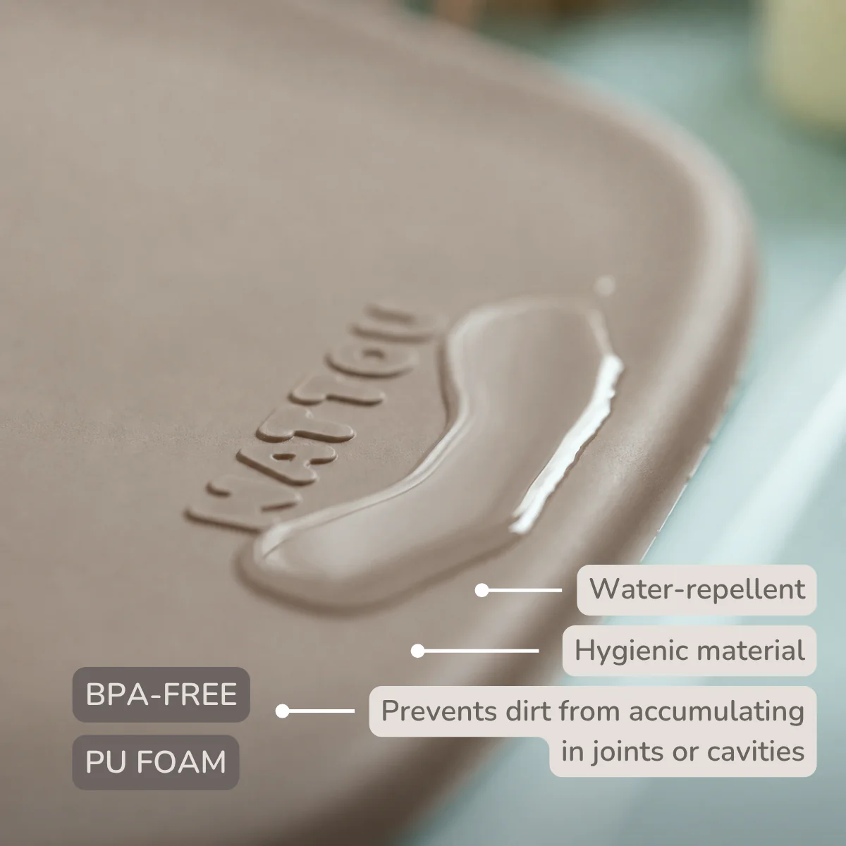 Softy Changing Mat - Changing Pad 50x70 cm - Taupe Changing Cushion - Image 5