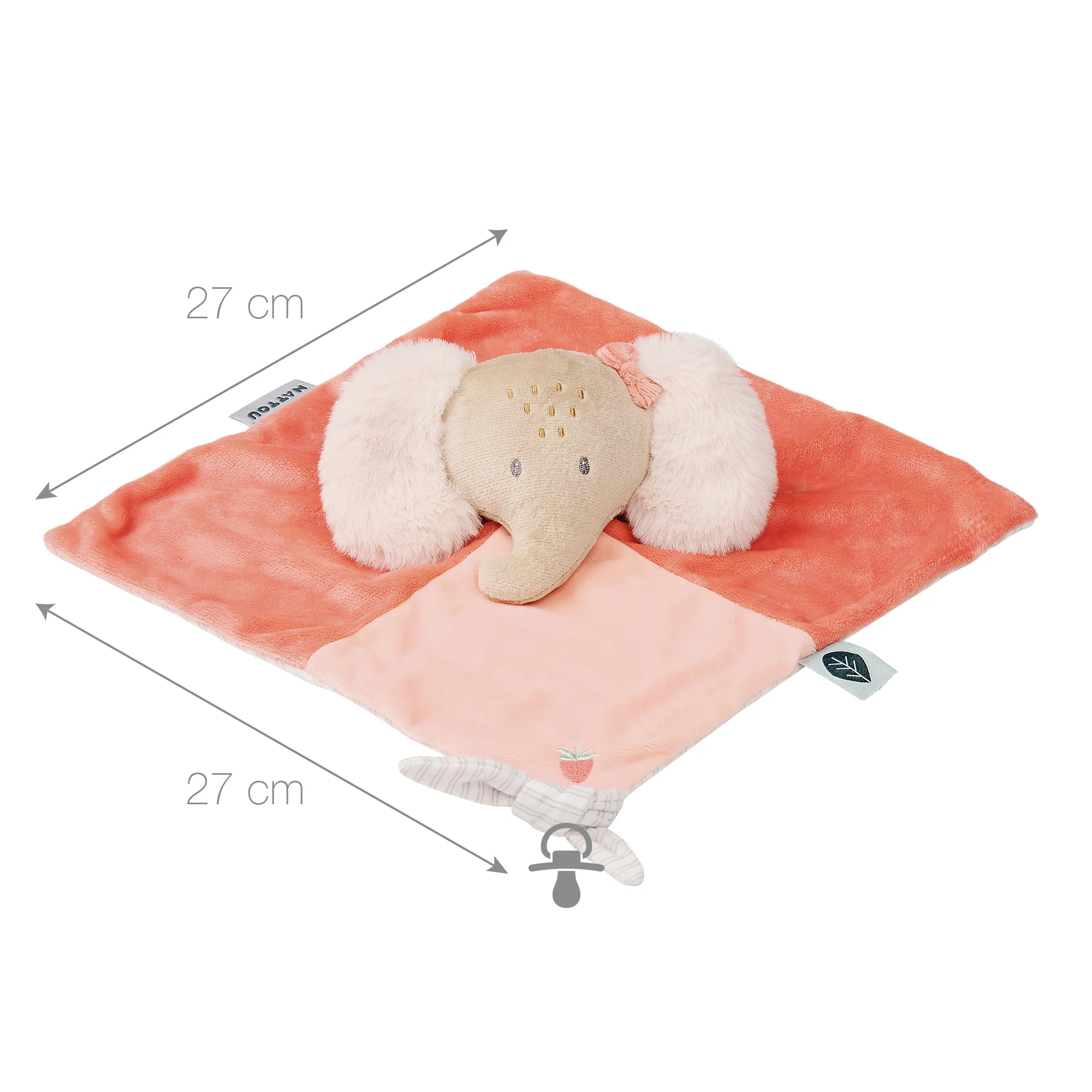 Comforter Doudou Elephant FLO, ERNEST & OLI - Image 3