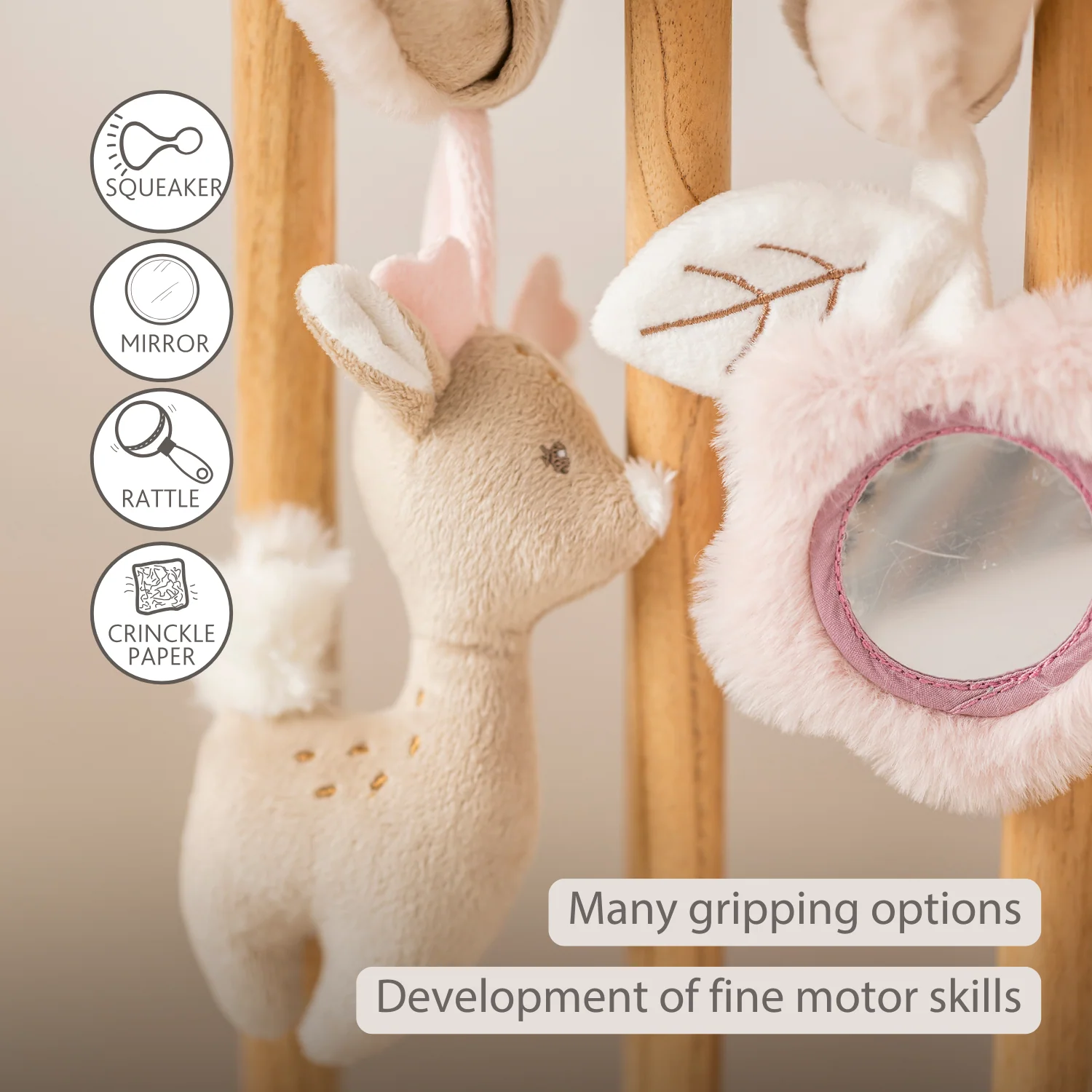 FanFan Baby Activity Spiral – 28 cm – Activity Spiral for Home or On-the-Go - Image 31