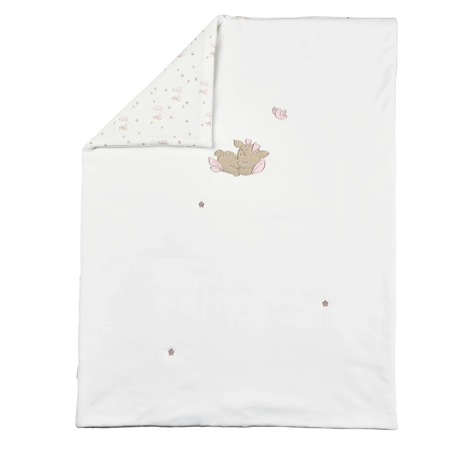FanFan Baby Blanket 75x100 cm – Soft Plaid for Cradle, Car Seat or Baby Cot – White Velour - Image 29