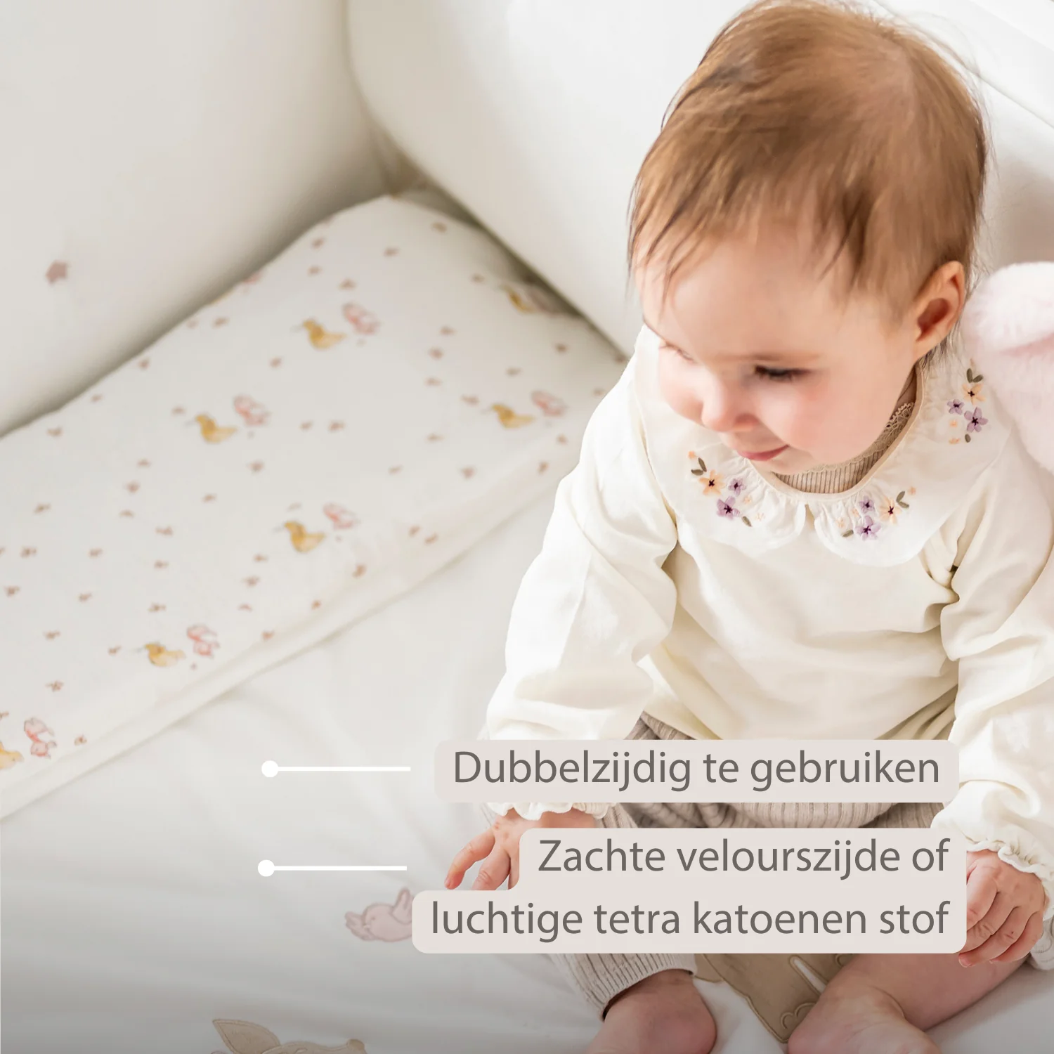 FanFan Baby Duvet Cover Velour 140x100 cm – Pillowcase 60x40 cm – Reversible - Image 21