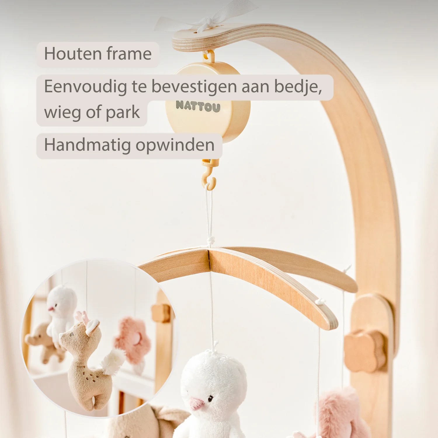 FanFan Baby Music Mobile – Wooden Crib Mobile - Image 26