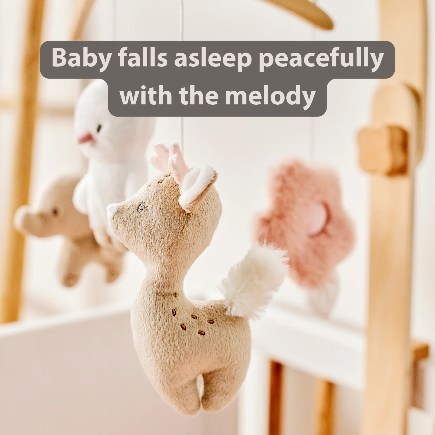 FanFan Baby Music Mobile – Wooden Crib Mobile - Image 35