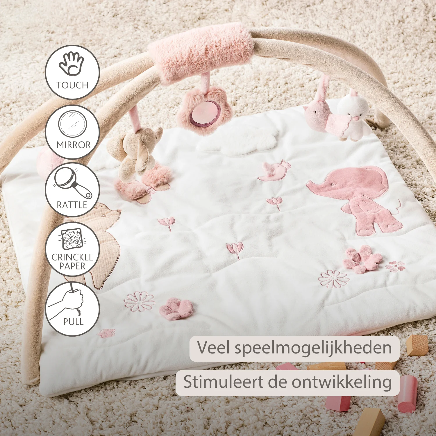 FanFan Baby Play Mat with Arches Square - 70 x 80 cm - Activity Play Rug Baby - Image 24