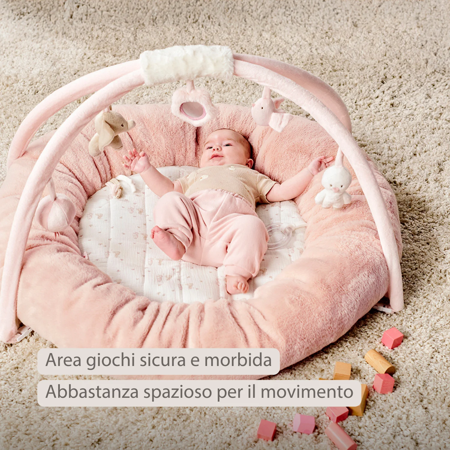FanFan Baby Playmat with Arches – 90 cm – Activity Play Rug Baby – Padded Edges - Image 12