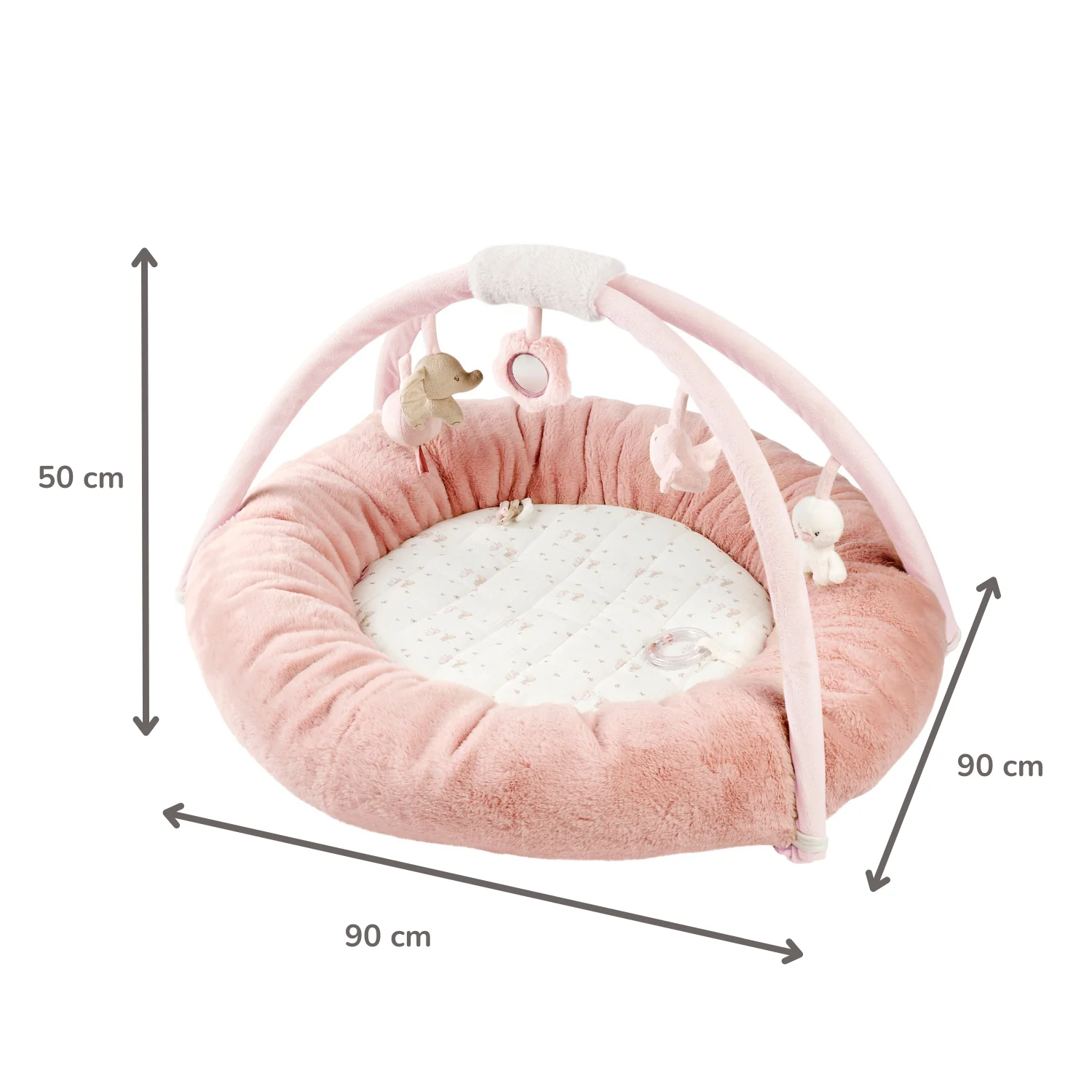 FanFan Baby Playmat with Arches – 90 cm – Activity Play Rug Baby – Padded Edges - Image 13