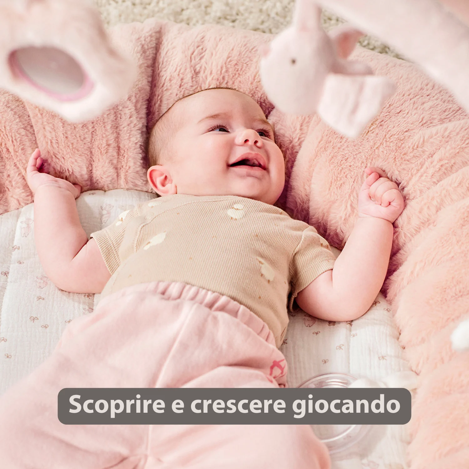 FanFan Baby Playmat with Arches – 90 cm – Activity Play Rug Baby – Padded Edges - Image 14