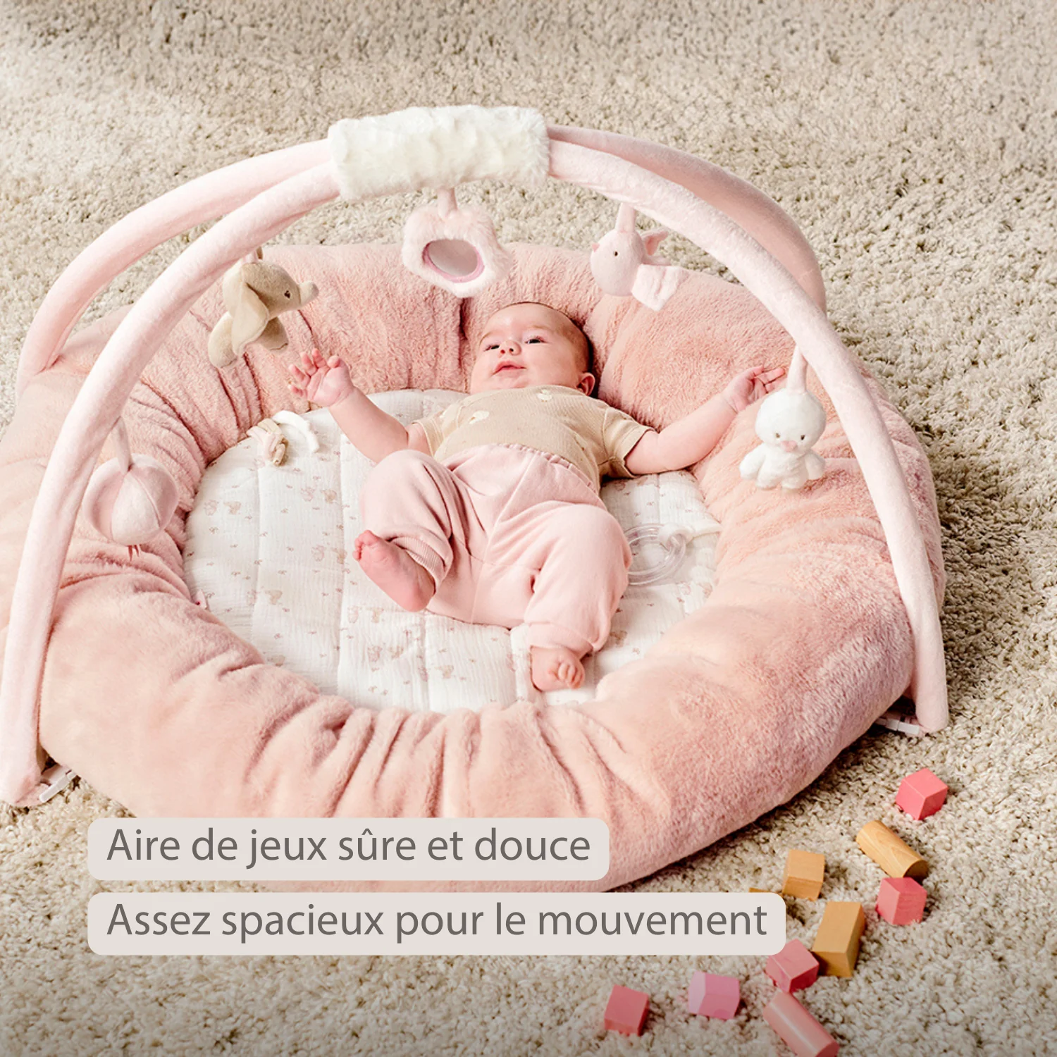 FanFan Baby Playmat with Arches – 90 cm – Activity Play Rug Baby – Padded Edges - Image 19