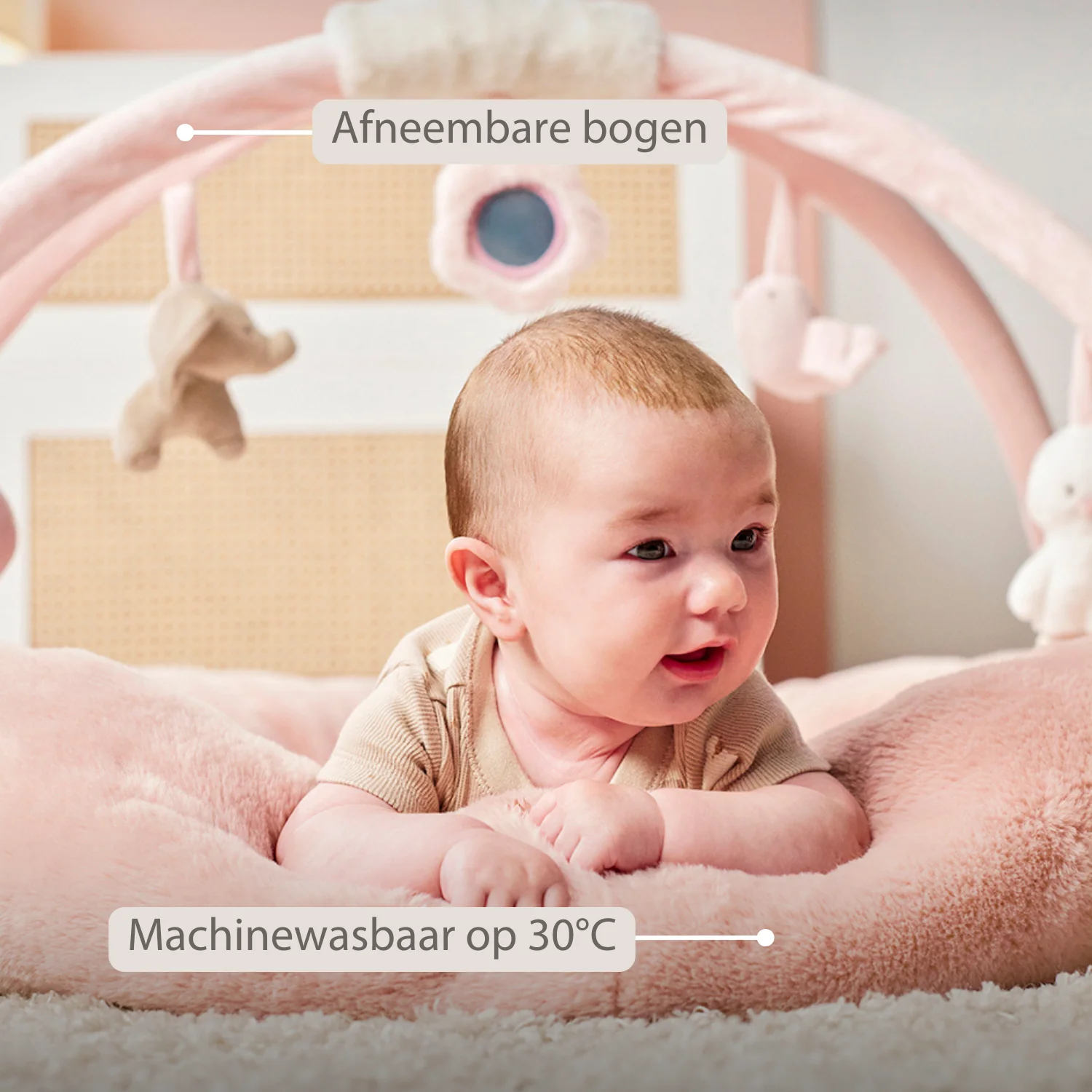 FanFan Baby Playmat with Arches – 90 cm – Activity Play Rug Baby – Padded Edges - Image 25