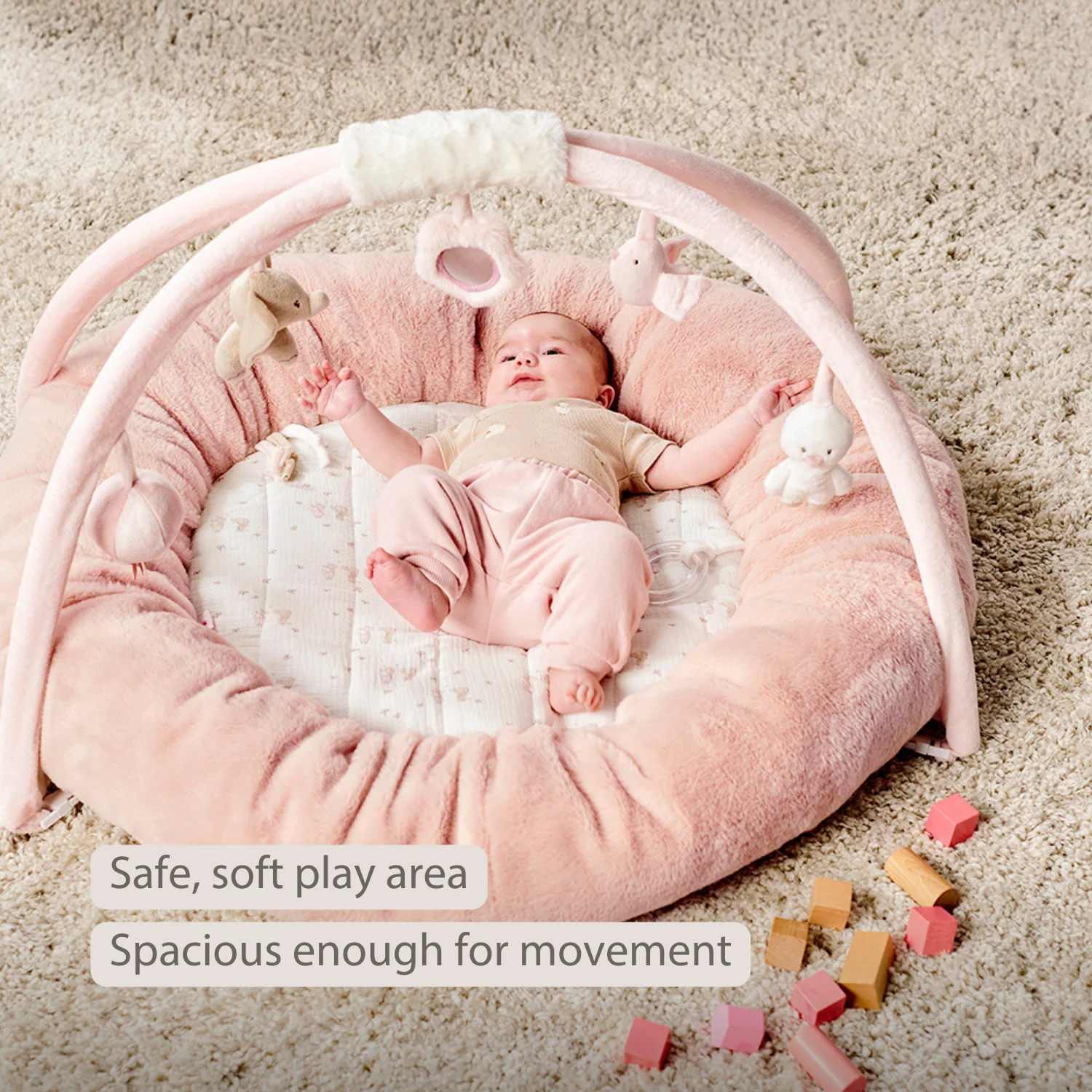 FanFan Baby Playmat with Arches – 90 cm – Activity Play Rug Baby – Padded Edges - Image 33
