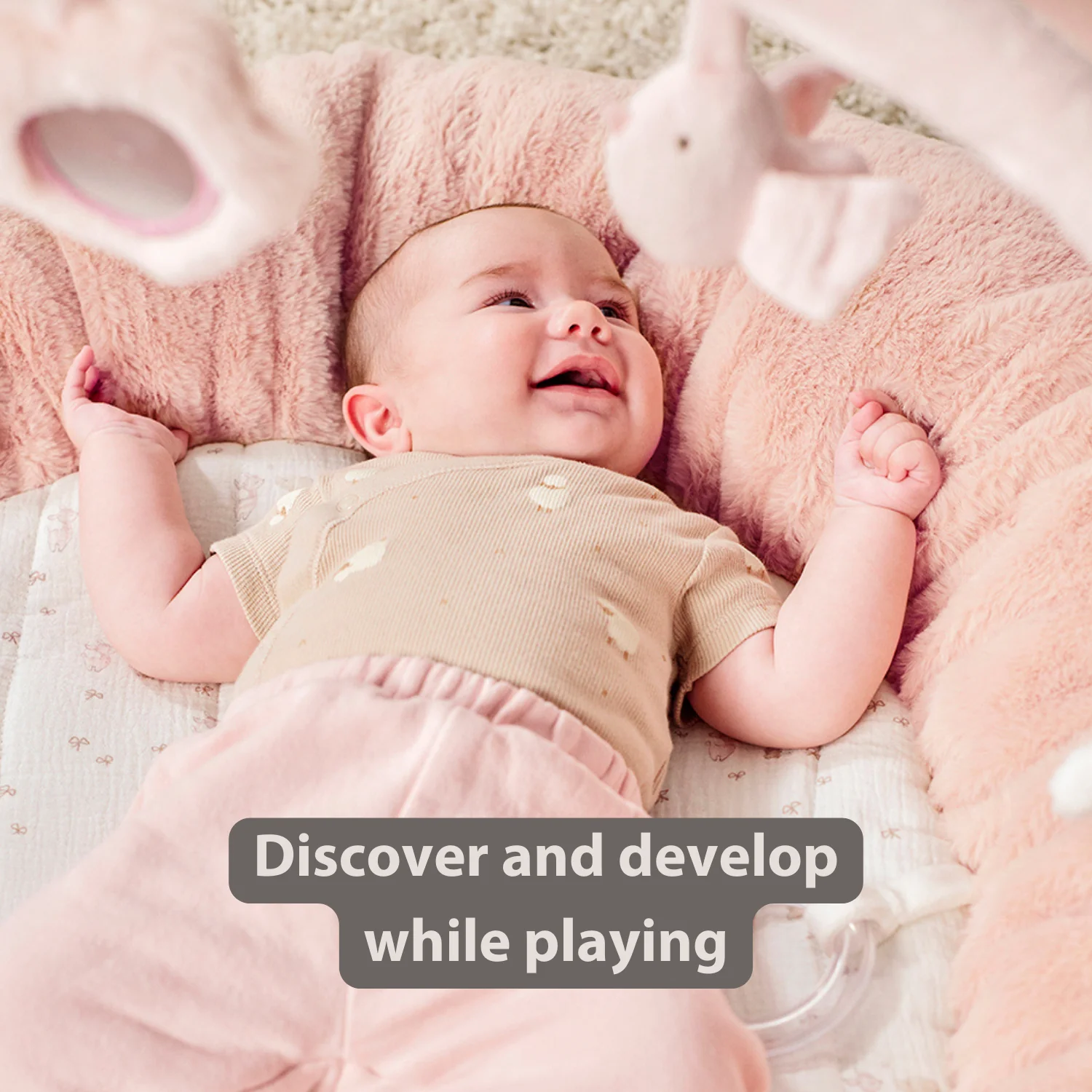 FanFan Baby Playmat with Arches – 90 cm – Activity Play Rug Baby – Padded Edges - Image 35