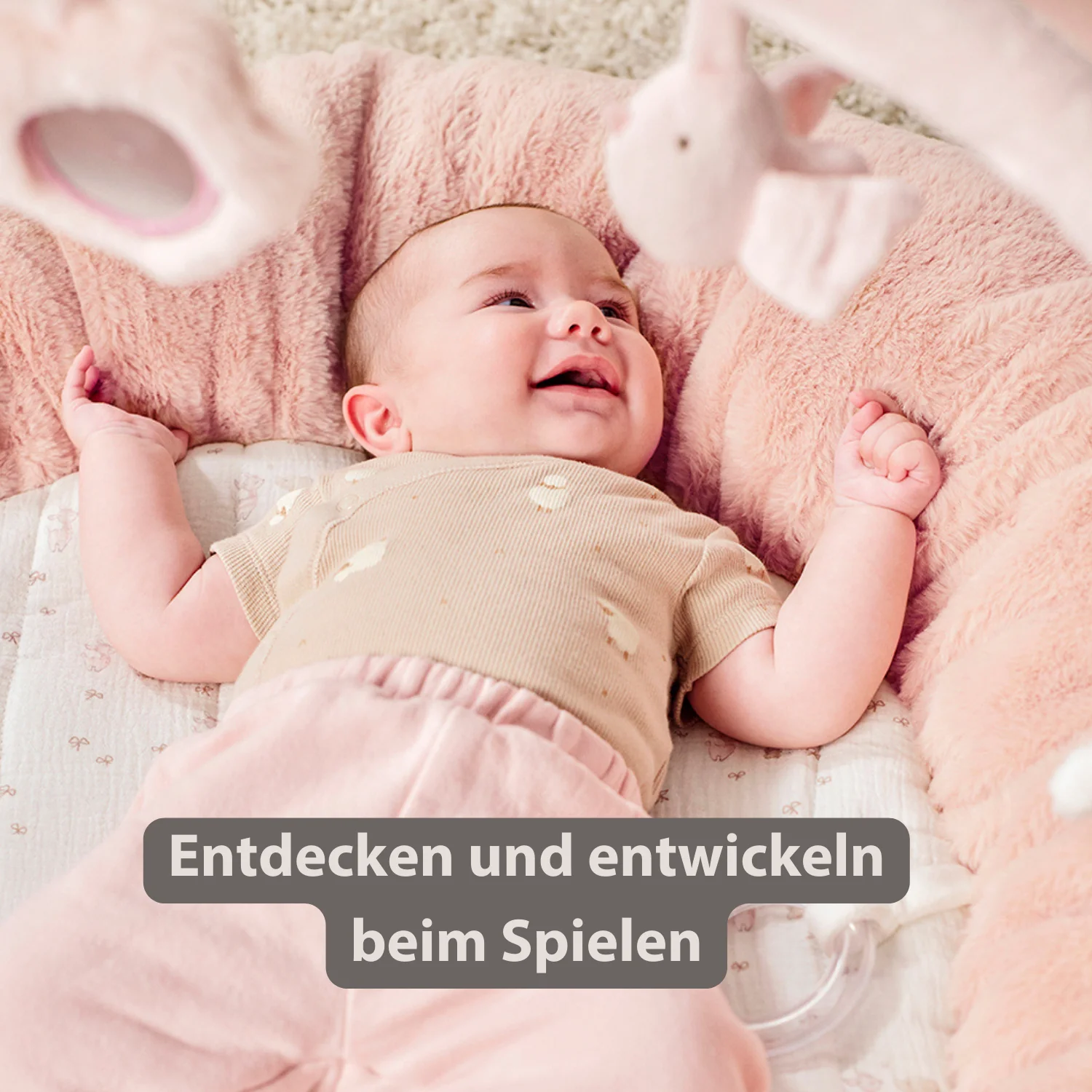 FanFan Baby Playmat with Arches – 90 cm – Activity Play Rug Baby – Padded Edges - Image 7
