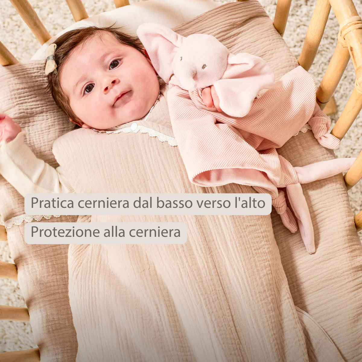 FanFan Baby Sleeping Bag 70 cm – Sleeping Bag of Tetra Cotton – TOG 2 - Image 10