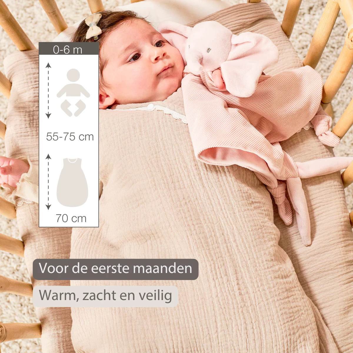 FanFan Baby Sleeping Bag 70 cm – Sleeping Bag of Tetra Cotton – TOG 2 - Image 28