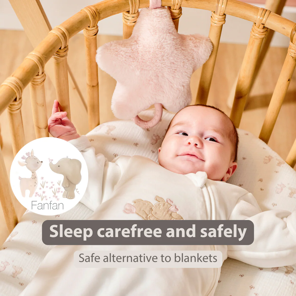 FanFan Baby Sleeping Bag 70 cm – Sleeping Bag of Tetra Cotton – TOG 2 - Image 30