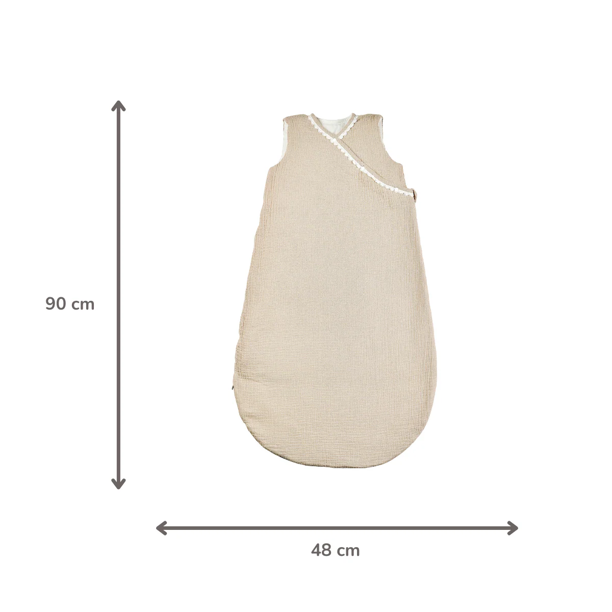 FanFan Baby Sleeping Bag 90 cm – Sand-Colored Sleeping Bag – Tetra Cotton – TOG 2 - Image 33