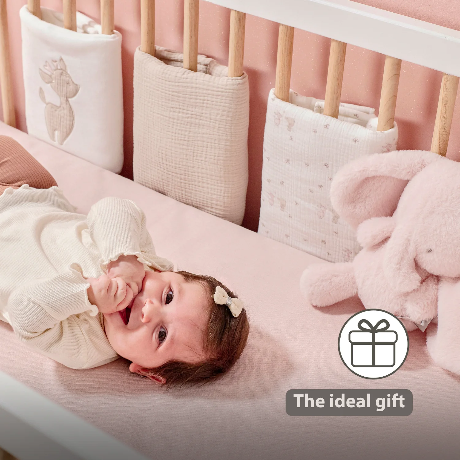 FanFan Bed Bumper Set – Baby Head Protector – 20 x 20 cm – 6 Pieces - Image 35