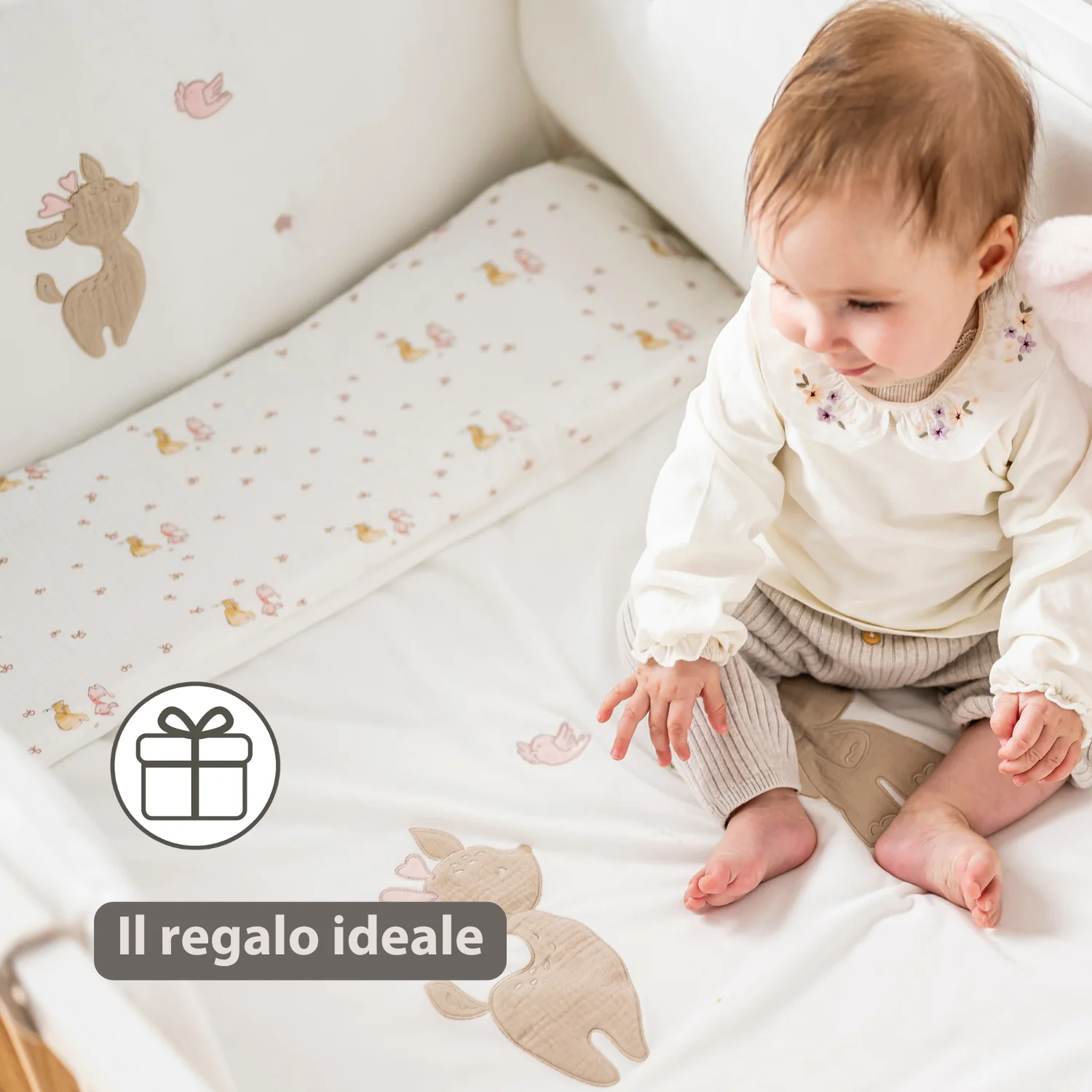 FanFan Bed Bumper Soft Velour – White – 60/70 cm – Baby Bed Protection - Image 14