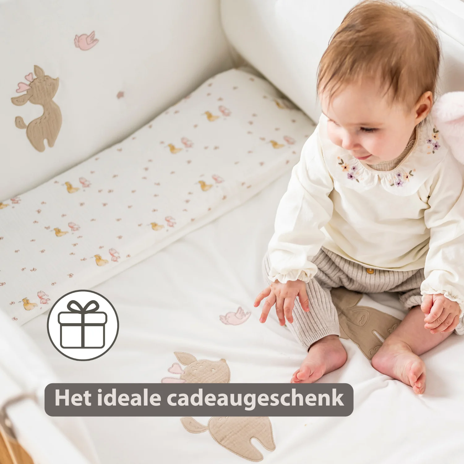 FanFan Bed Bumper Soft Velour – White – 60/70 cm – Baby Bed Protection - Image 28
