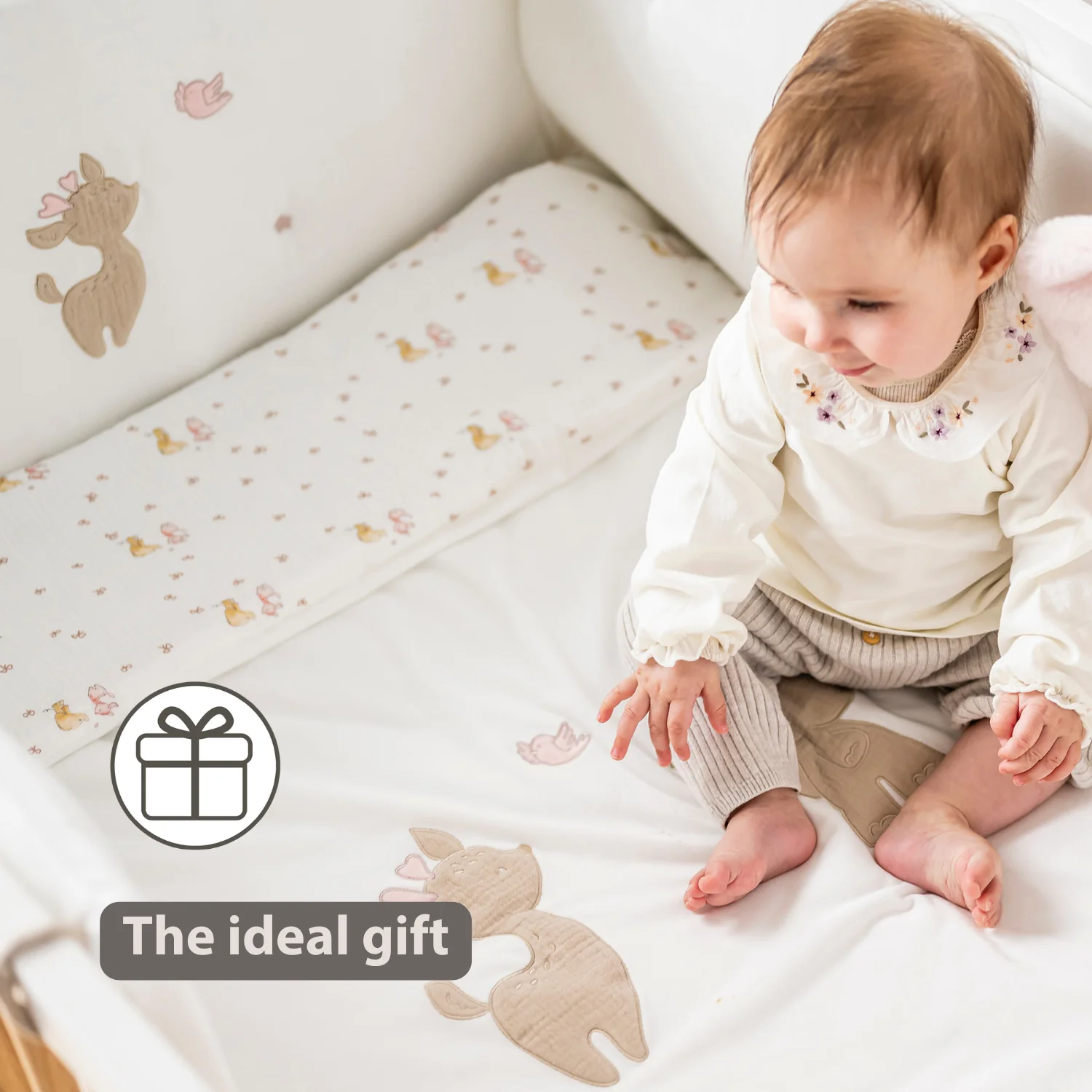 FanFan Bed Bumper Soft Velour – White – 60/70 cm – Baby Bed Protection - Image 35