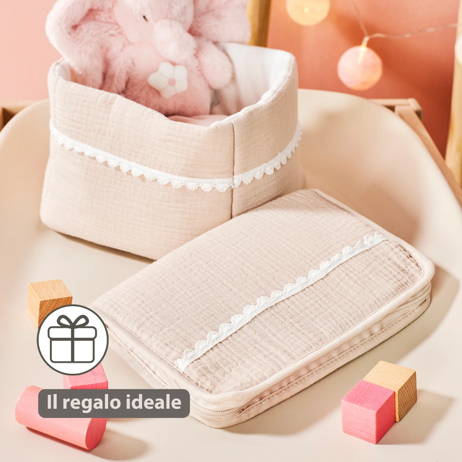 FanFan Health Book Cover – With Zipper – Protective Cover Baby Documents – Beige - Image 14