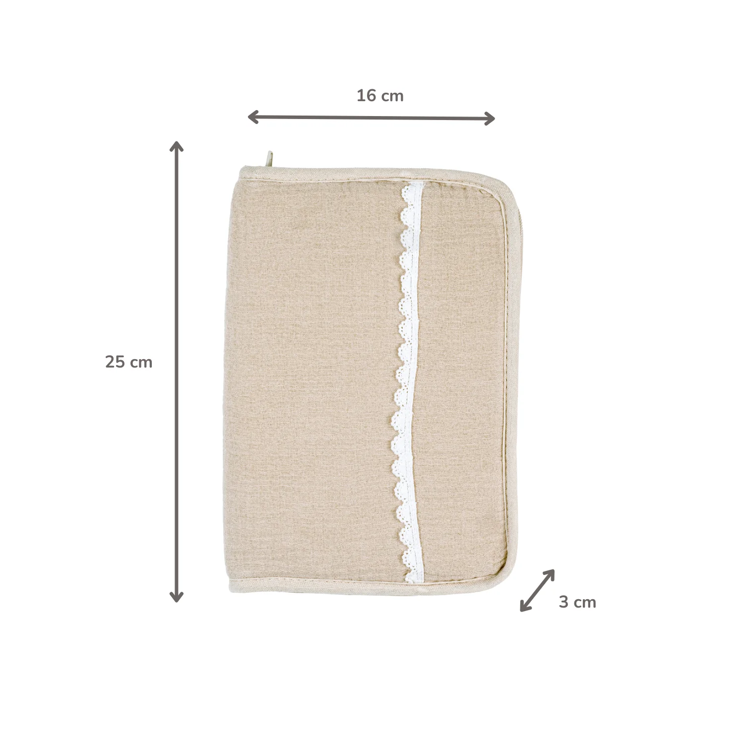 FanFan Health Book Cover – With Zipper – Protective Cover Baby Documents – Beige - Image 27