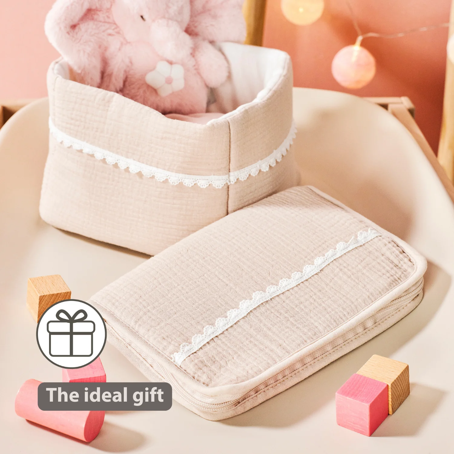 FanFan Health Book Cover – With Zipper – Protective Cover Baby Documents – Beige - Image 35