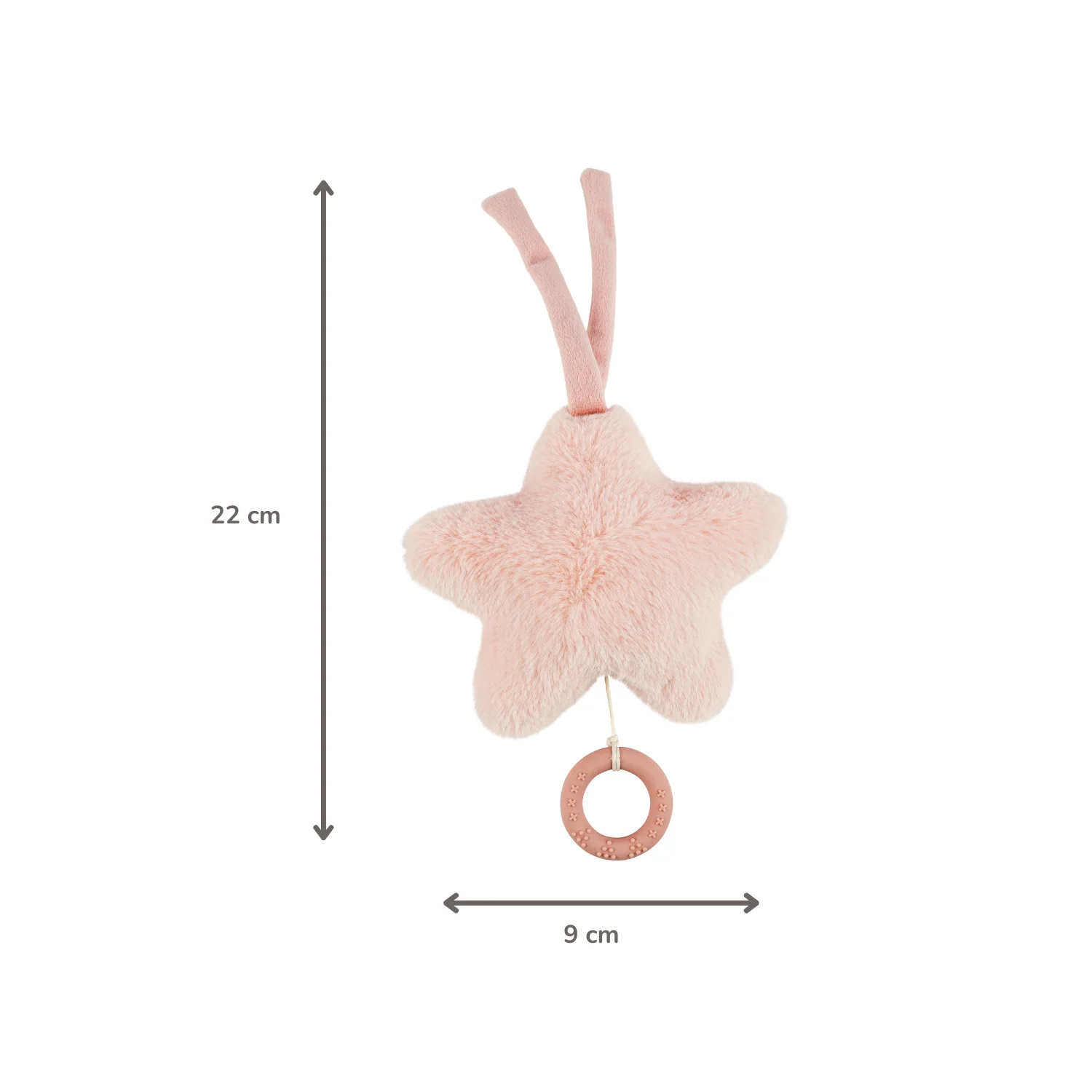 FanFan Music Cuddle Star – 25 cm – Soft Plush Toy with Music – Pink - Image 13