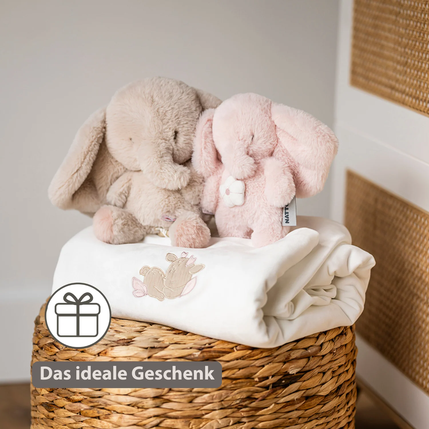 FanFan Musical Cuddle Toy Elephant – 20 cm – Soft Plush with Music – Pink - Image 7