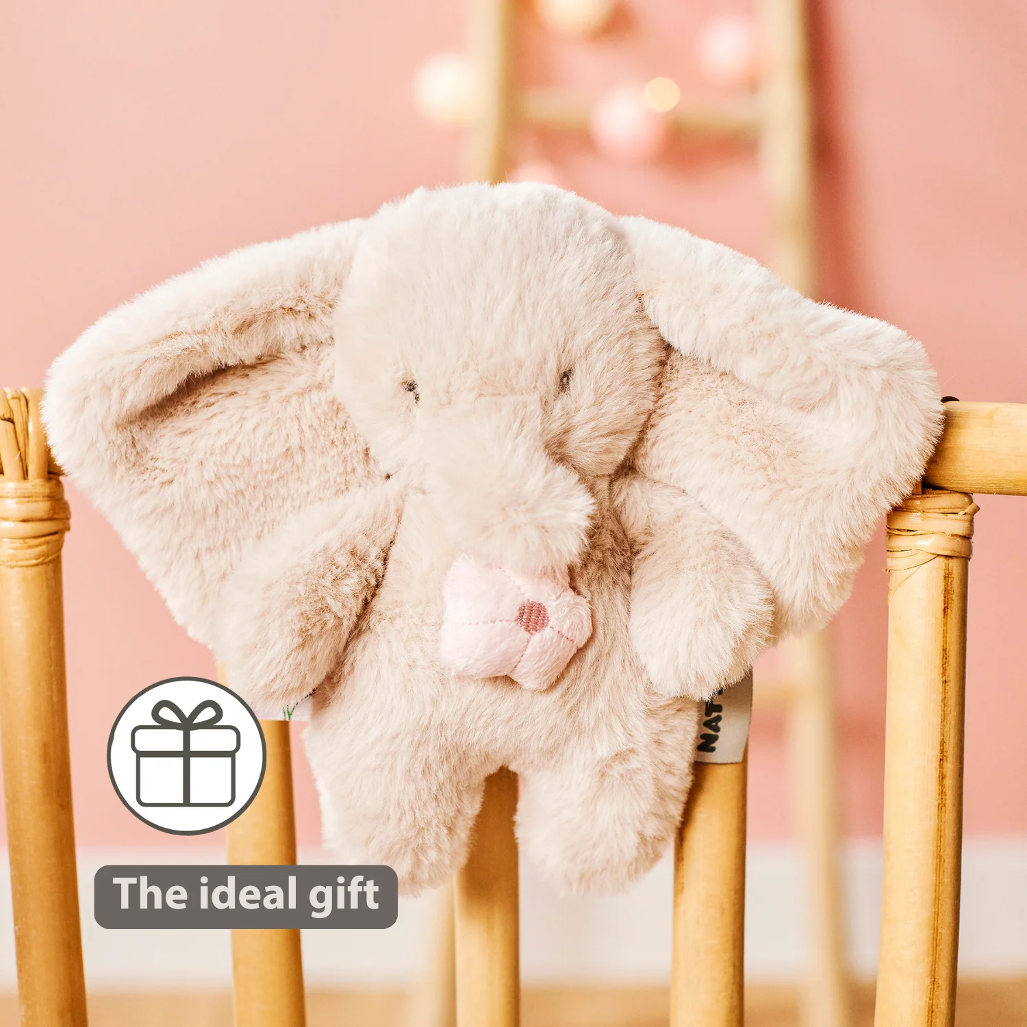 FanFan Musical Cuddle Toy Elephant - 20 cm - Soft Plush with Music - Sand - Image 35