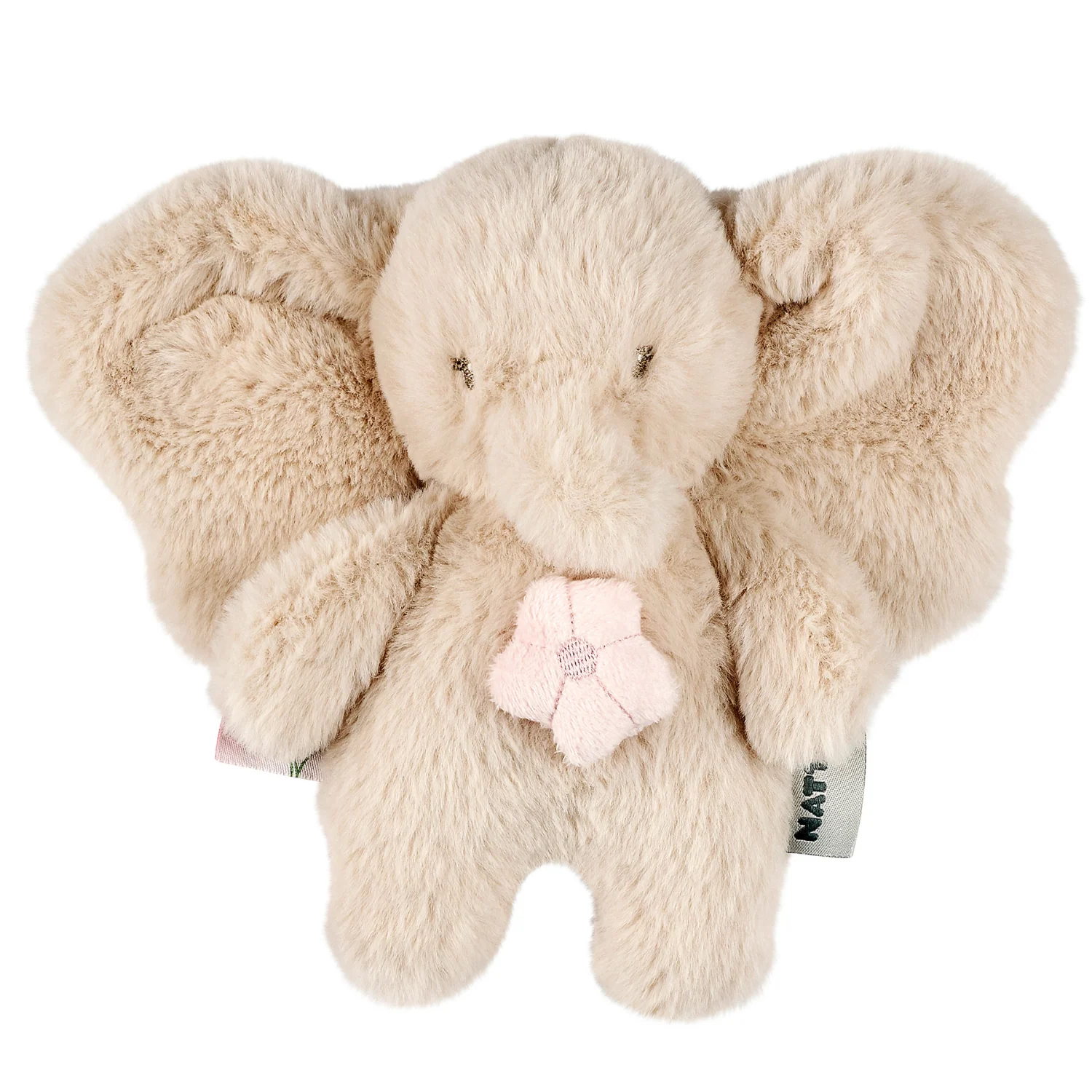 FanFan Musical Cuddle Toy Elephant - 20 cm - Soft Plush with Music - Sand - Image 8