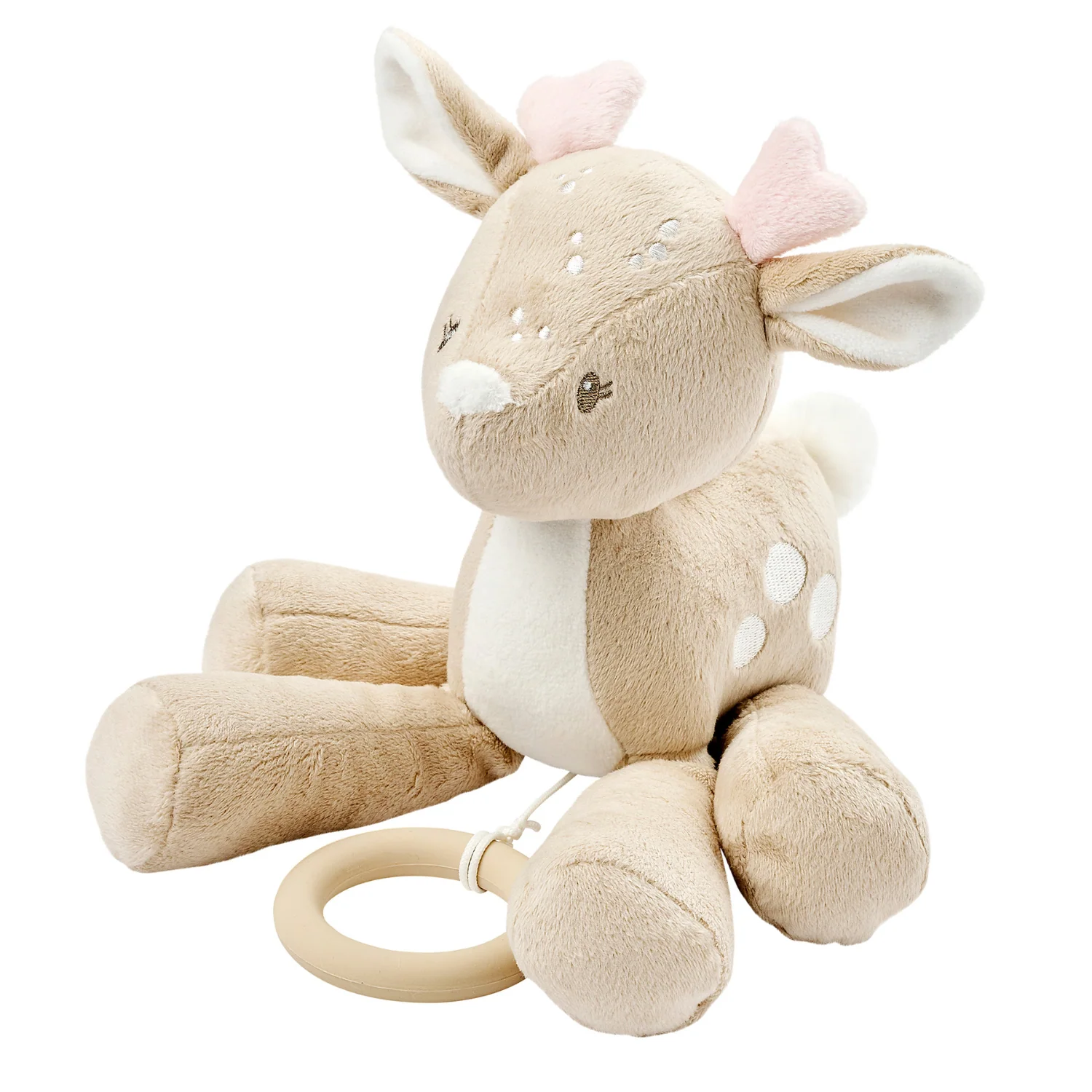 FanFan Musical soft toy little deer - 25 cm - Soft toy with music - Beige - Image 22